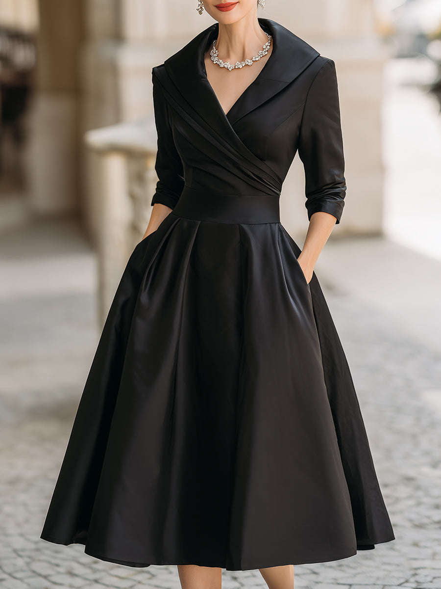 Charlotte™ | Elegant Wrap Midi Dress