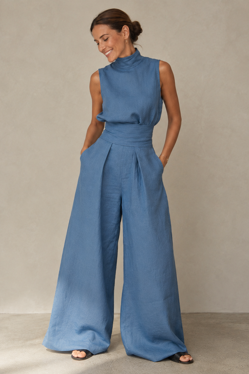 Élodie™ | Timeless Linen Blend Jumpsuit