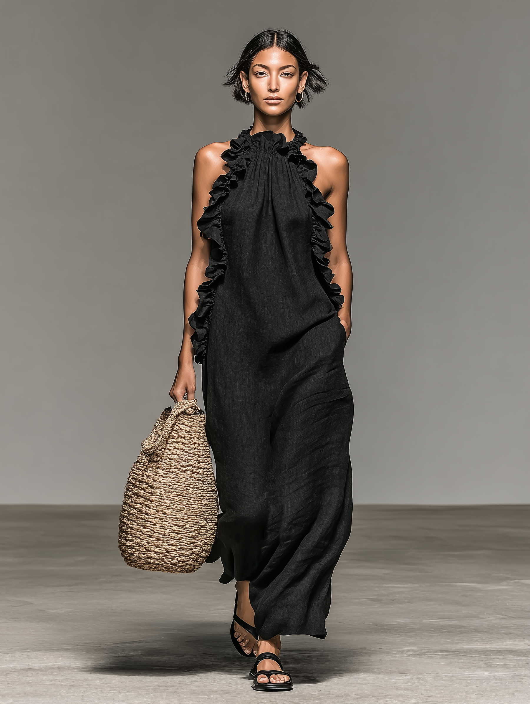 Céleste™ | Graceful Ruffle Maxi Dress