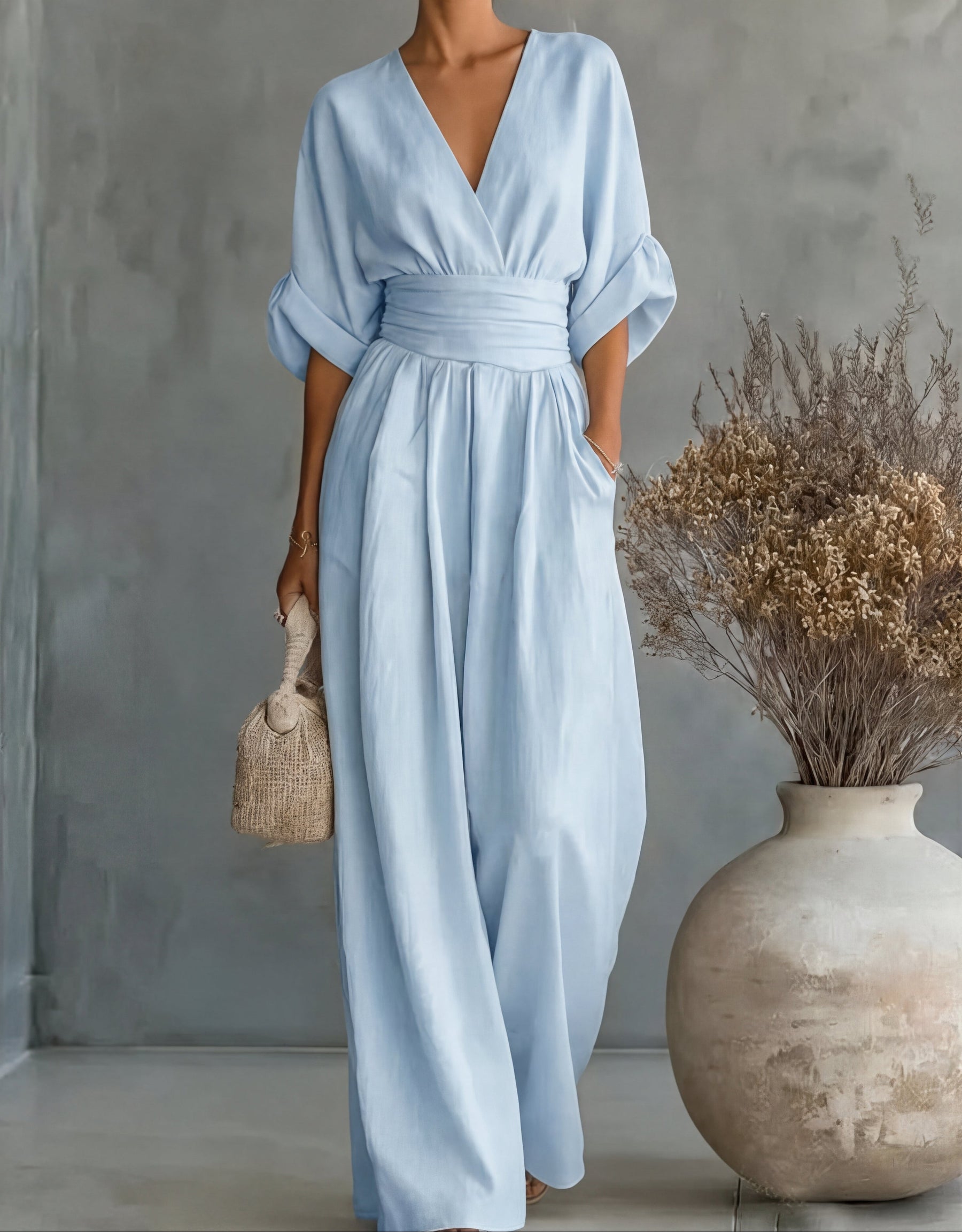Élodie™ | Timeless Elegant Wide-Leg Jumpsuit