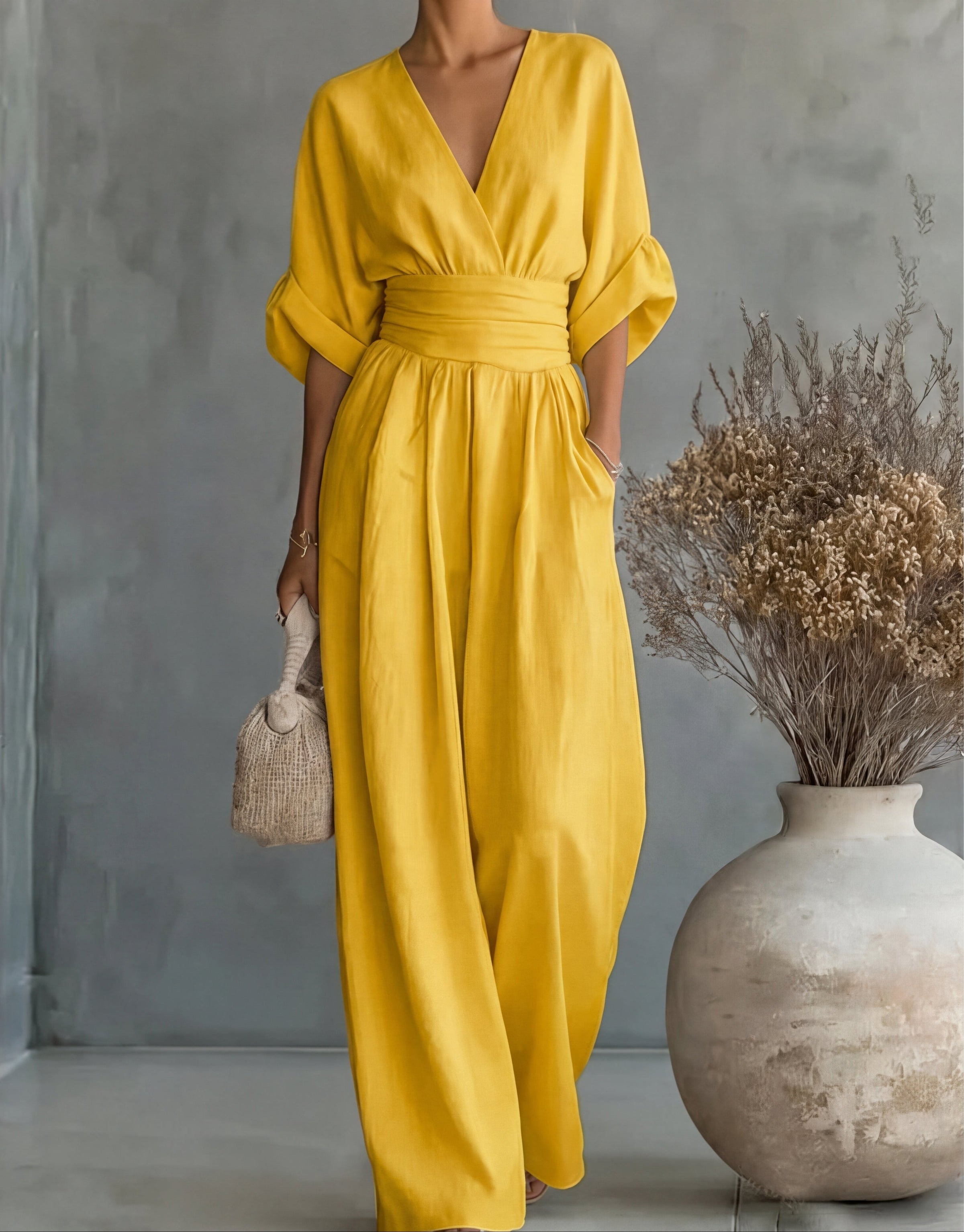 Élodie™ | Timeless Elegant Wide-Leg Jumpsuit