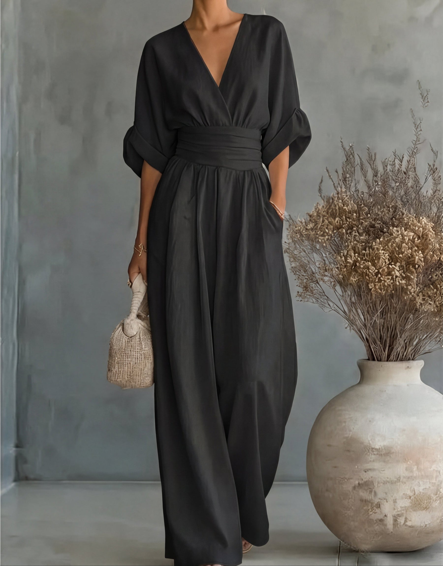 Élodie™ | Timeless Elegant Wide-Leg Jumpsuit