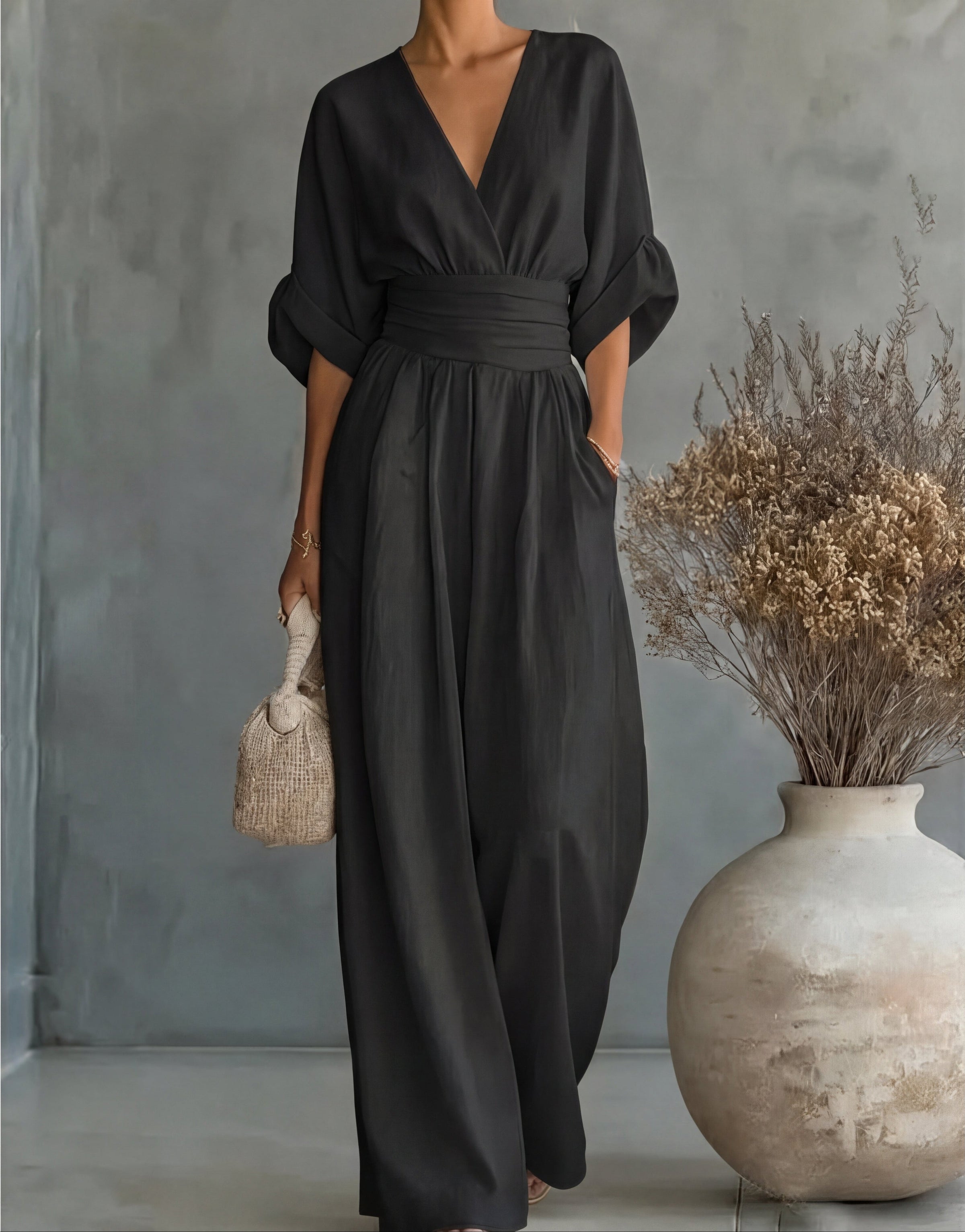 Élodie™ | Timeless Elegant Wide-Leg Jumpsuit