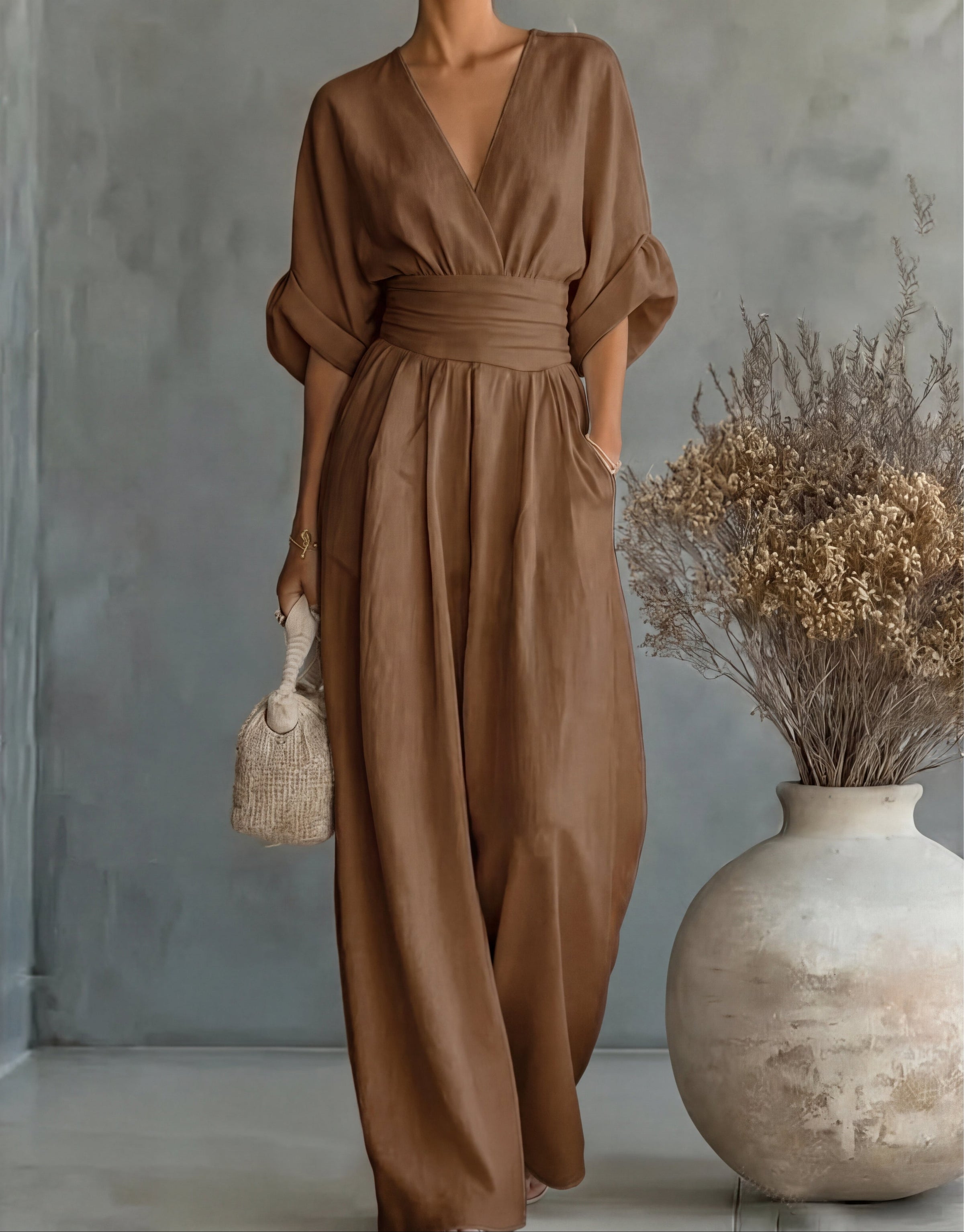 Élodie™ | Timeless Elegant Wide-Leg Jumpsuit