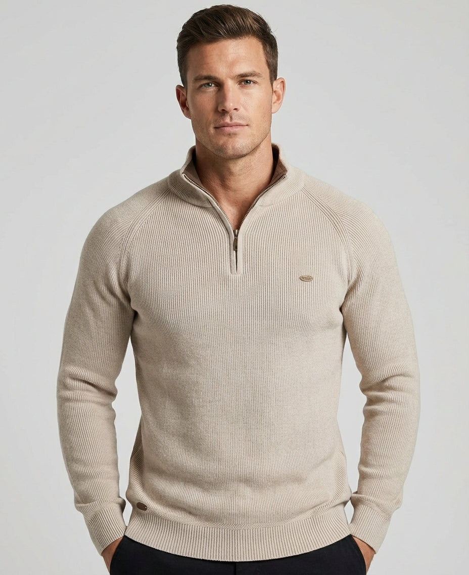 Mitchel - Arlo Clean Zip Sweater