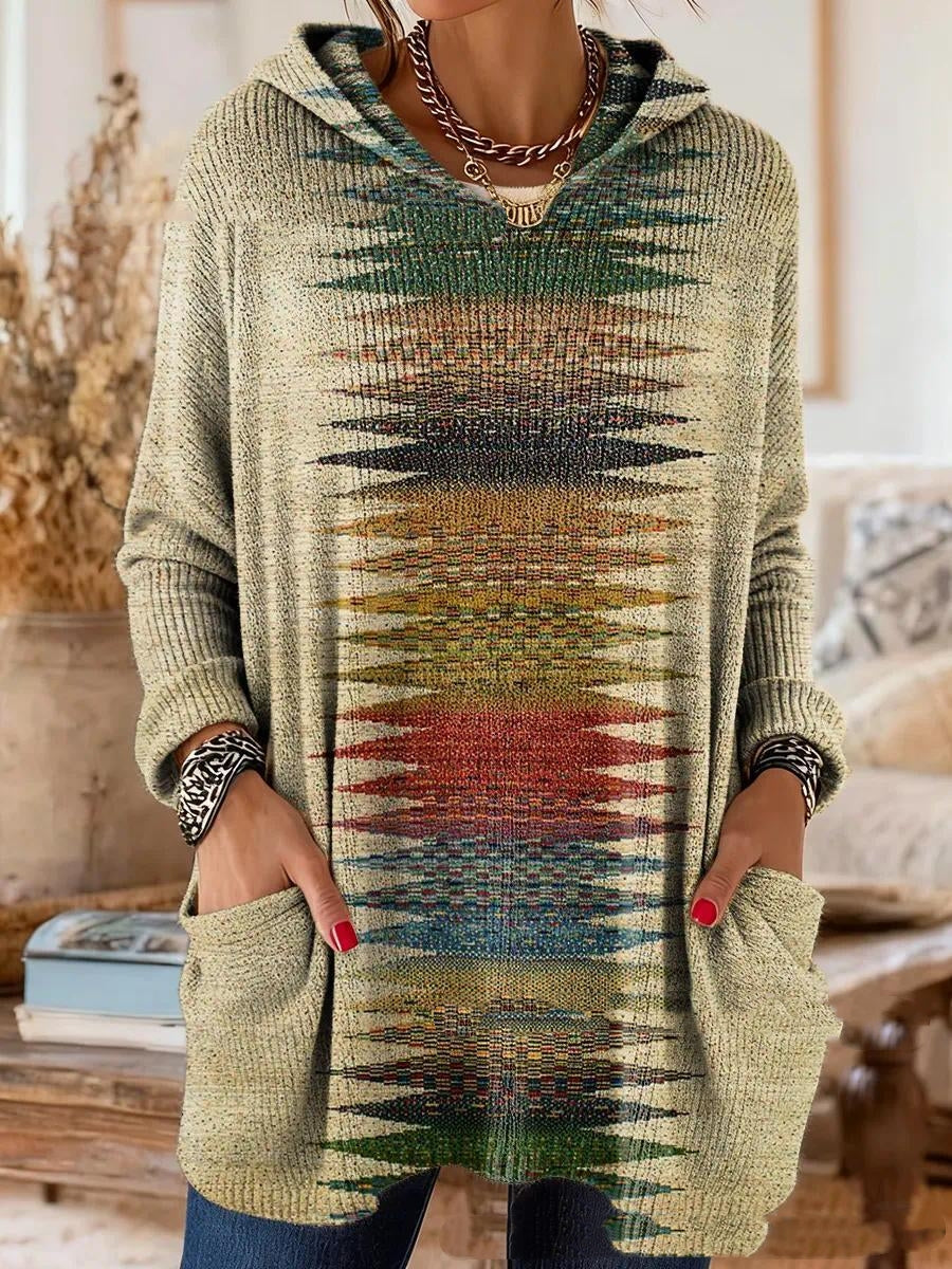 Mabel | Heritage Mosaic Hooded Knit
