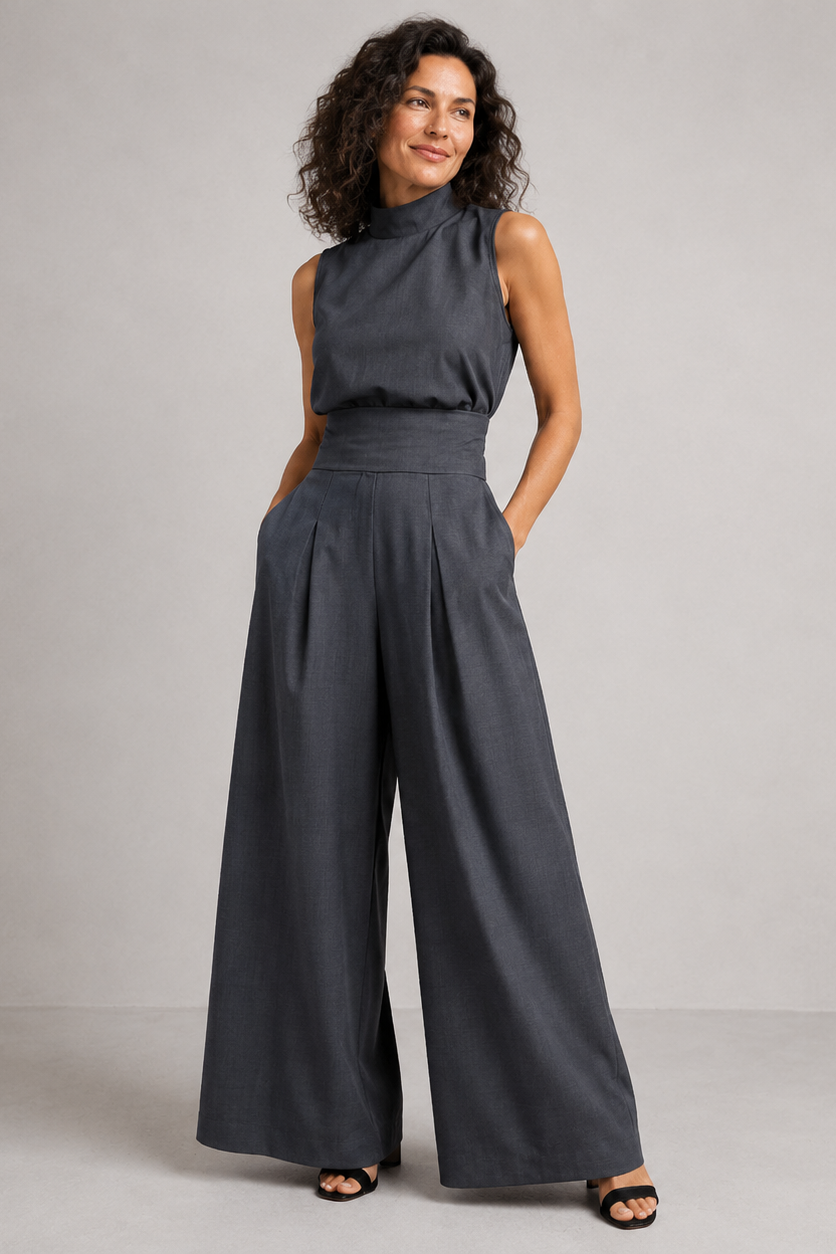 Élodie™ | Timeless Linen Blend Jumpsuit