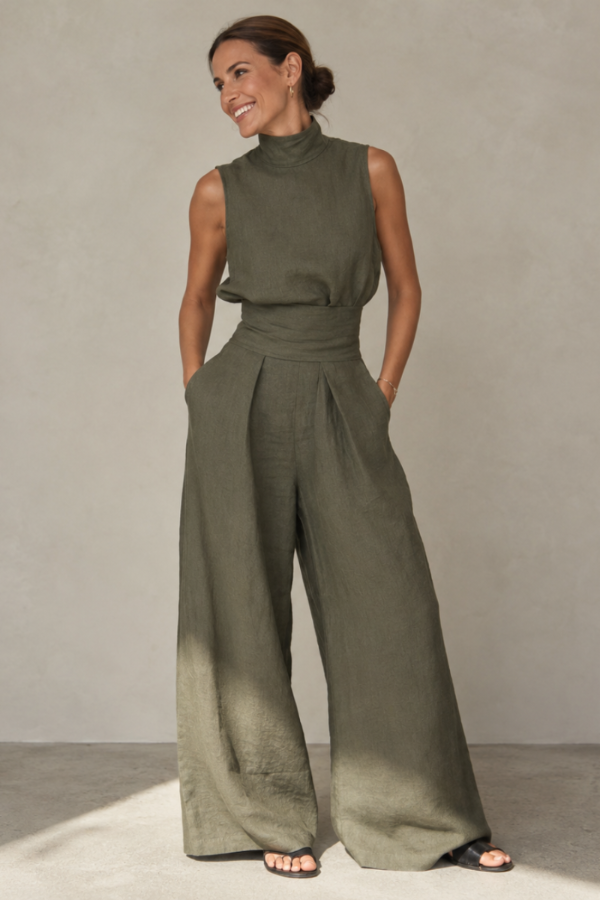 Élodie™ | Timeless Linen Blend Jumpsuit