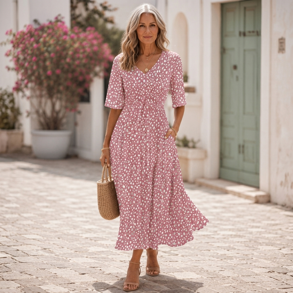 Sophie™ | Graceful Bloom Midi Dress