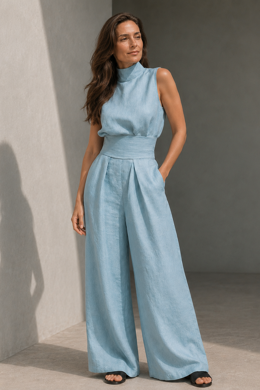 Élodie™ | Timeless Linen Blend Jumpsuit