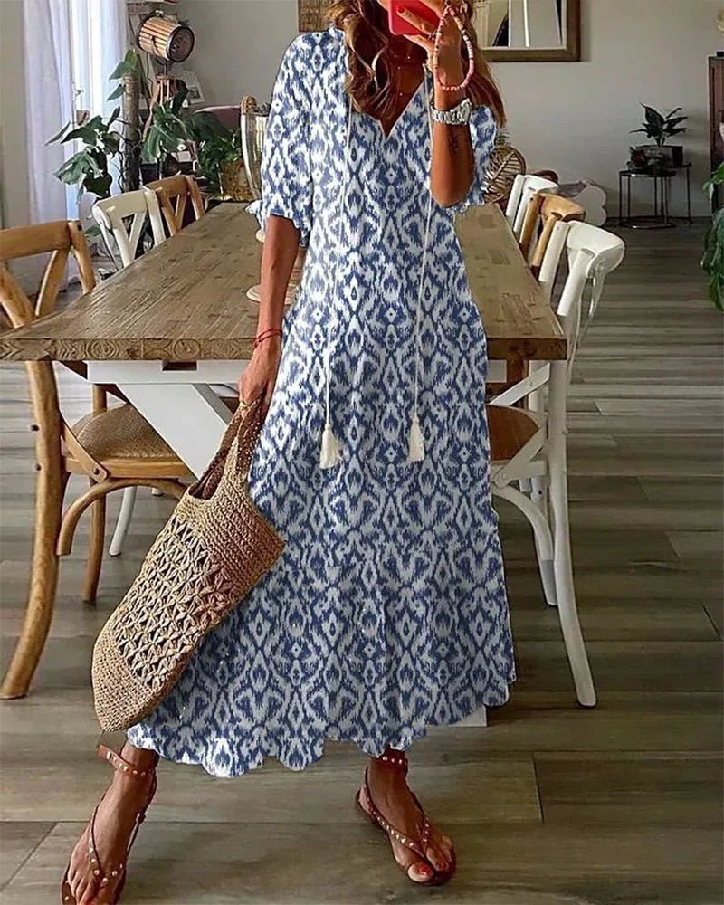 Isabelle | Graceful Coastal Maxi Dress