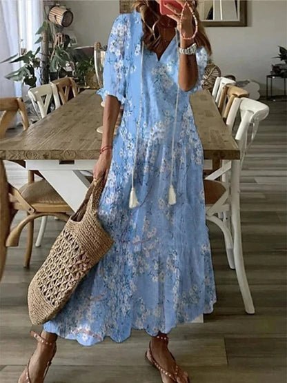 Isabelle | Graceful Coastal Maxi Dress