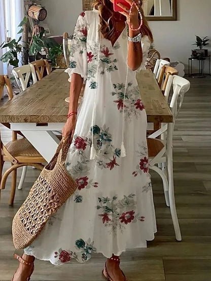Isabelle | Graceful Coastal Maxi Dress