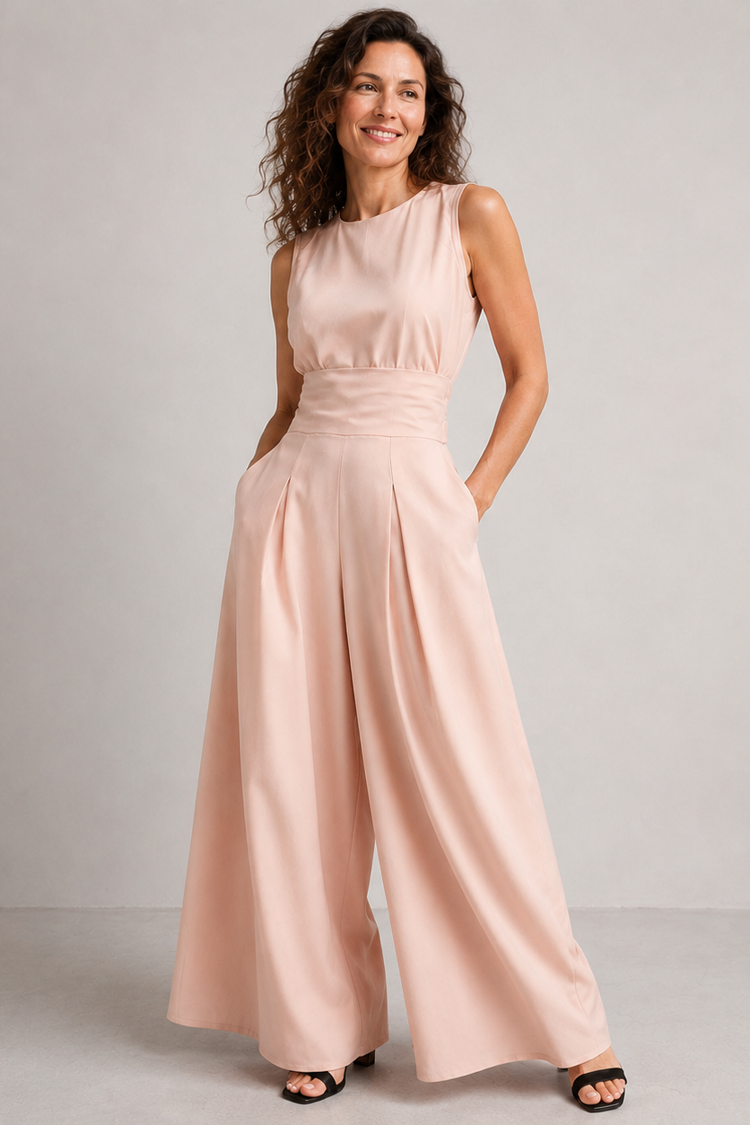 Élodie™ | Timeless Linen Blend Jumpsuit