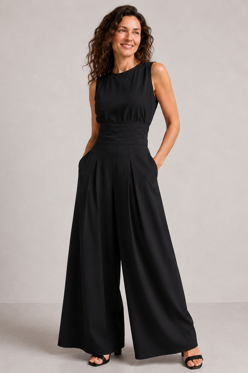 Élodie™ | Timeless Linen Blend Jumpsuit